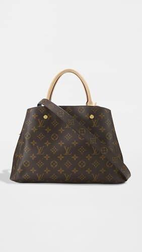 Louis Vuitton monogram tote bag with handles and strap