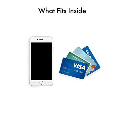 Smartphone and credit cards on a white background