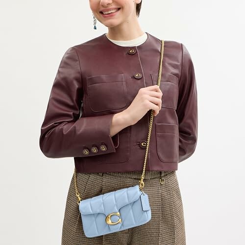 Coach Quilted Pillow Leather Tabby Wristlet